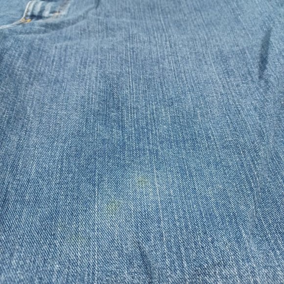 Eddie Bauer Men's Size 31x32 Straight Fit Specially Dyed Denim Blue Jeans - Picture 10 of 11